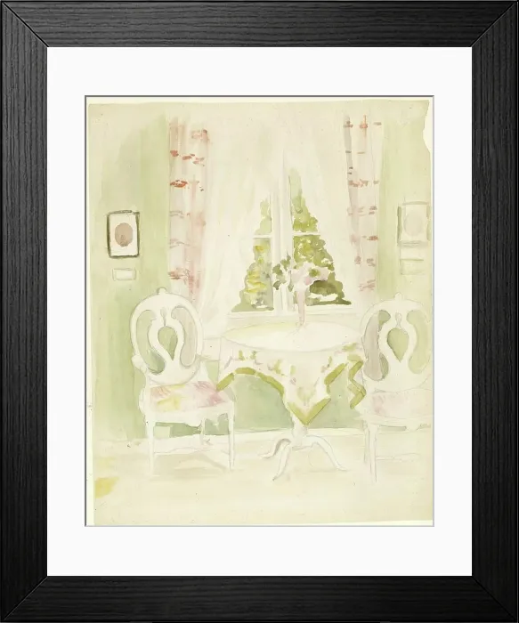 Framed Print : Interior from the artist's home, c1890s. Creator: Albert Edelfelt Framed Print : Interior from the artist's home, c1890s. Creator: Albert Edelfelt