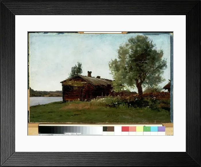 Framed Print : Maisema Rakennus Maalaismaisema Ranta Vesi Mökki Framed Print : Maisema Rakennus Maalaismaisema Ranta Vesi Mökki