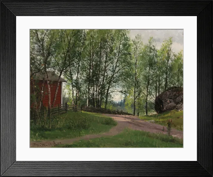 Framed Print : Landscape from Espoo, 1903. Creator: Thorsten Waenerberg Framed Print : Landscape from Espoo, 1903. Creator: Thorsten Waenerberg