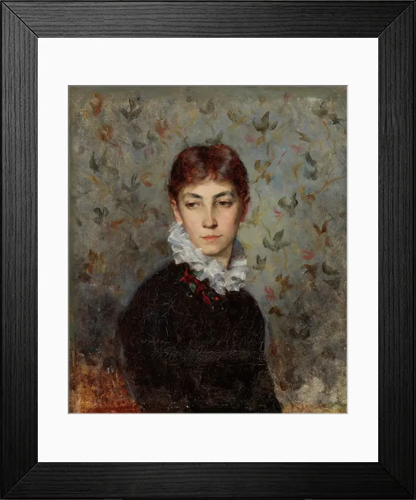 Framed Print : Portrait of the Artist´s sister Miss Hilda Wiik, 1880. Creator: Maria Wiik Framed Print : Portrait of the Artist´s sister Miss Hilda Wiik, 1880. Creator: Maria Wiik