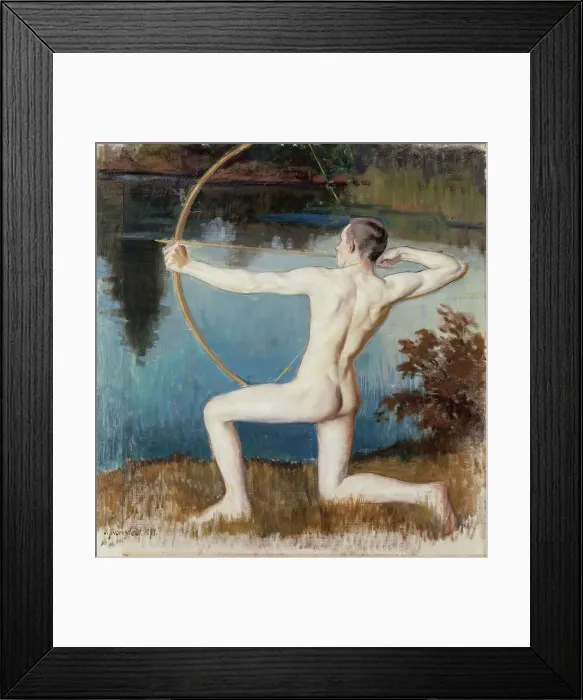 Framed Print : Archer, 1897. Creator: Vaino Blomstedt Framed Print : Archer, 1897. Creator: Vaino Blomstedt