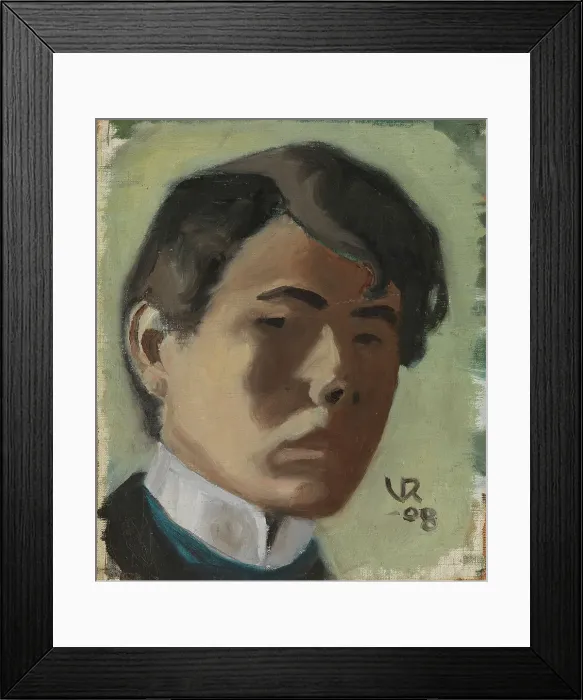 Framed Print : Self-Portrait, 1908. Creator: Valle Rosenberg Framed Print : Self-Portrait, 1908. Creator: Valle Rosenberg