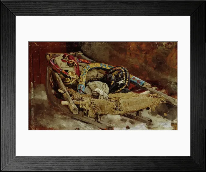 Framed Print : Sledge, study. Creator: Vasily Maksimov Framed Print : Sledge, study. Creator: Vasily Maksimov