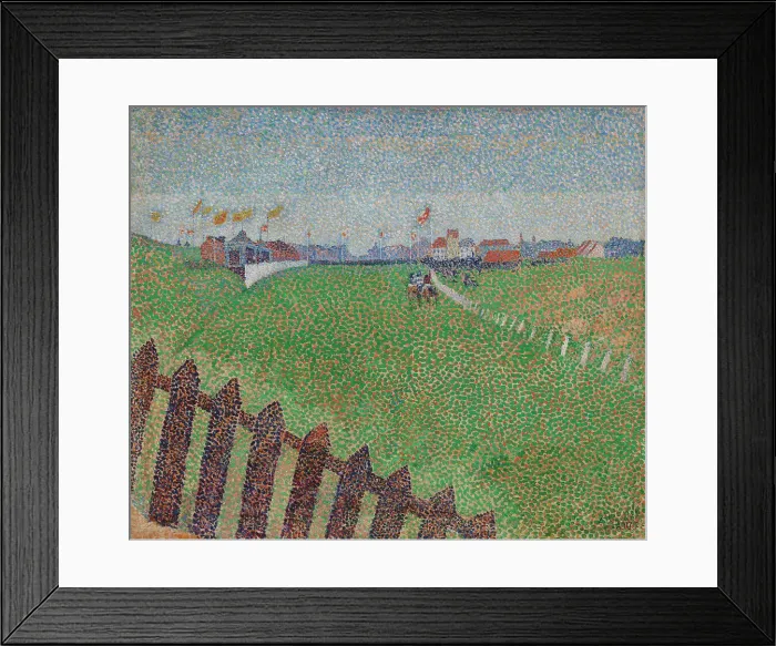 Framed Print : The Wellington Racecourse in Drizzle (Ostende), 1888. Creator: Alfred William Finch Framed Print : The Wellington Racecourse in Drizzle (Ostende), 1888. Creator: Alfred William Finch