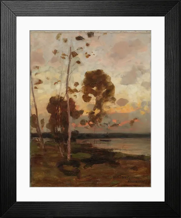 Framed Print : After the Sunset, Landscape from aland, 1886. Creator: Victor Westerholm Framed Print : After the Sunset, Landscape from aland, 1886. Creator: Victor Westerholm
