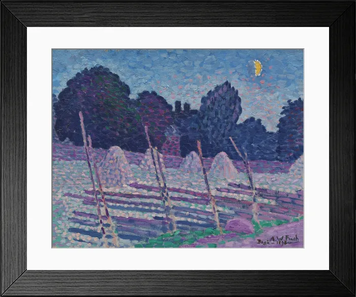 Framed Print : An August's Night, 1898. Creator: Alfred William Finch Framed Print : An August's Night, 1898. Creator: Alfred William Finch