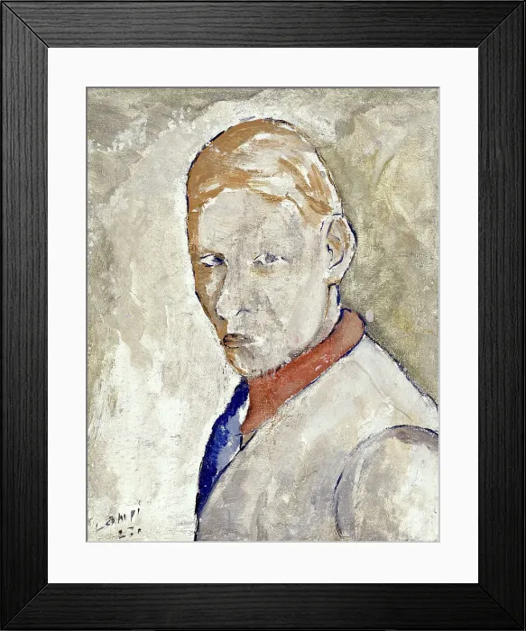 Framed Print : Self-Portrait, 1923. Creator: Vilho Lampi Framed Print : Self-Portrait, 1923. Creator: Vilho Lampi