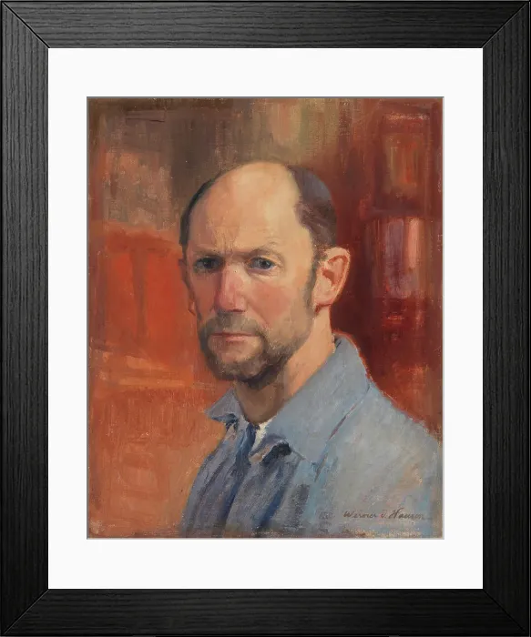 Framed Print : Self-Portrait, 1910-1925. Creator: Werner von Hausen Framed Print : Self-Portrait, 1910-1925. Creator: Werner von Hausen
