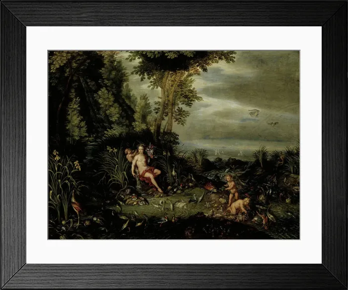 Framed Print : Allegory of Water. Creator: Jan Brueghel the Elder Framed Print : Allegory of Water. Creator: Jan Brueghel the Elder