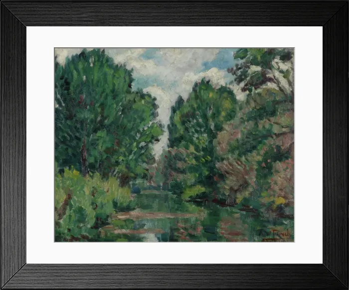 Framed Print : River Landscape, 1910-1929. Creator: Alfred William Finch Framed Print : River Landscape, 1910-1929. Creator: Alfred William Finch