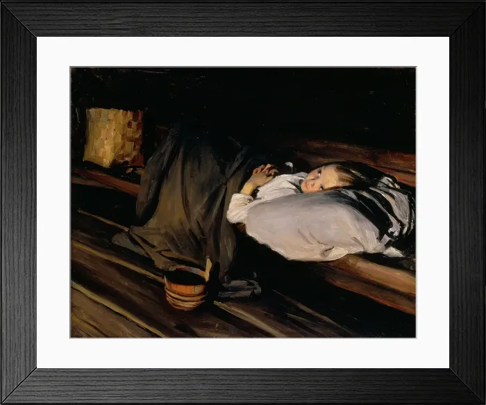 Framed Print : Abandoned; Orphan, 1895. Creator: Albert Gebhard Framed Print : Abandoned; Orphan, 1895. Creator: Albert Gebhard