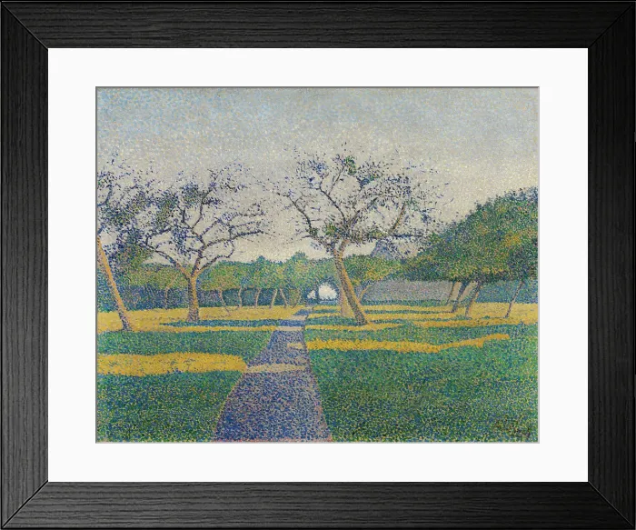 Framed Print : Orchard at La Louvière, 1890. Creator: Alfred William Finch Framed Print : Orchard at La Louvière, 1890. Creator: Alfred William Finch