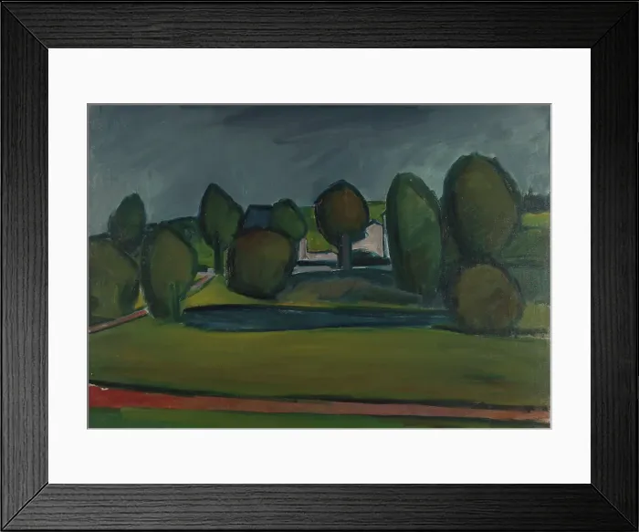Framed Print : Landscape from Denmark, 1914-1923. Creator: William Lonnberg Framed Print : Landscape from Denmark, 1914-1923. Creator: William Lonnberg