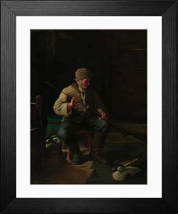 Framed Print : Before the Chase, 1880. Creator: Adolf von Becker Framed Print : Before the Chase, 1880. Creator: Adolf von Becker