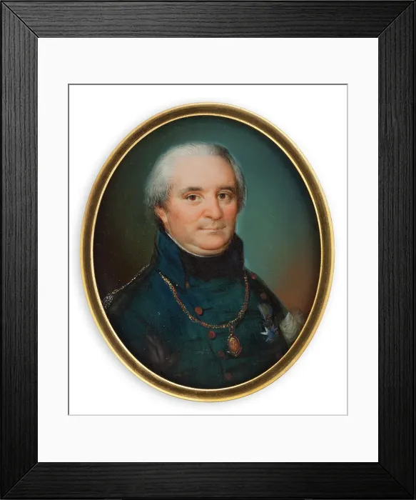 Framed Print : Chief pilot Gustaf Adolf Leijonancker. Creator: Johann Carl Frederik Viertel Framed Print : Chief pilot Gustaf Adolf Leijonancker. Creator: Johann Carl Frederik Viertel
