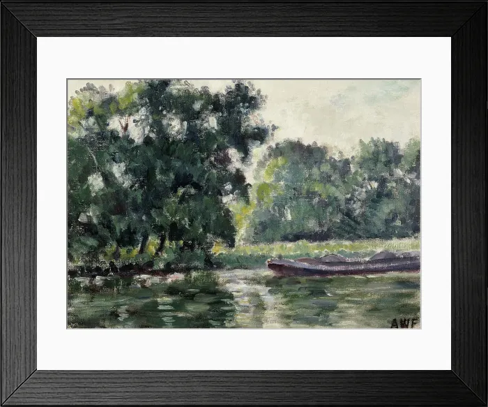 Framed Print : Richmond, a River Landscape, 1924. Creator: Alfred William Finch Framed Print : Richmond, a River Landscape, 1924. Creator: Alfred William Finch