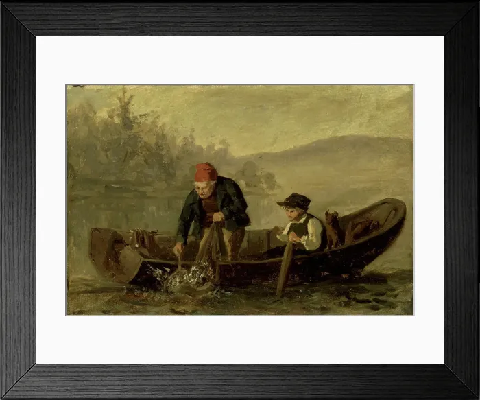 Framed Print : Fisherman, 1873. Creator: Karl Emanuel Jansson Framed Print : Fisherman, 1873. Creator: Karl Emanuel Jansson