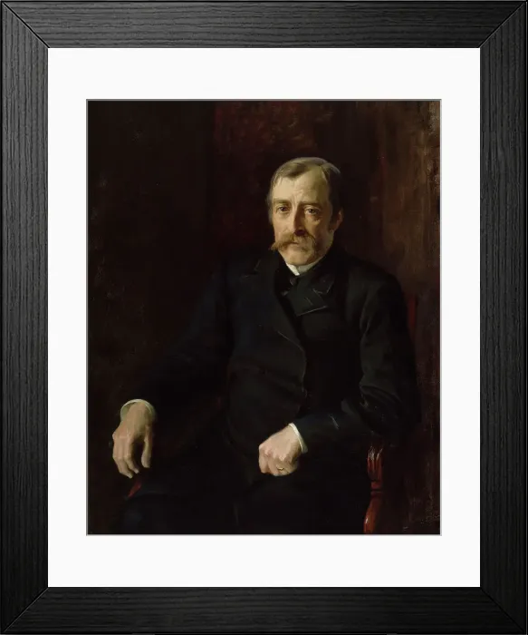 Framed Print : Portrait of Professor Carl Gustaf Estlander, 1896. Creator: Albert Edelfelt Framed Print : Portrait of Professor Carl Gustaf Estlander, 1896. Creator: Albert Edelfelt