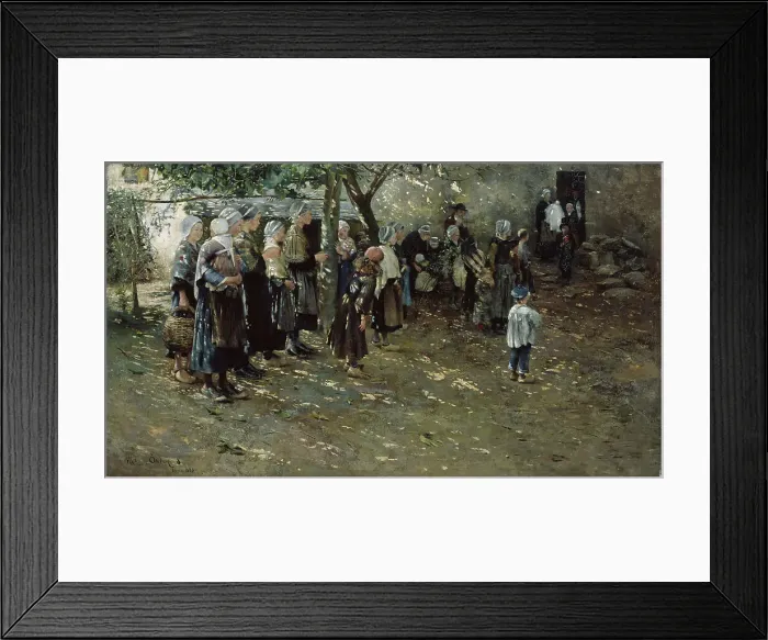 Framed Print : Baptism, 1886. Creator: Allan Österlind Framed Print : Baptism, 1886. Creator: Allan Österlind