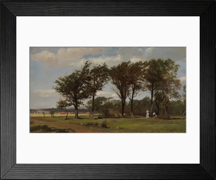 Framed Print : Landscape, 1869. Creator: Berndt Lindholm Framed Print : Landscape, 1869. Creator: Berndt Lindholm