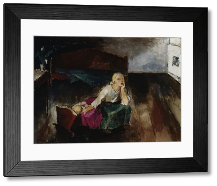 Framed Print : Lullaby, 1921. Creator: Alvar Cawén Framed Print : Lullaby, 1921. Creator: Alvar Cawén