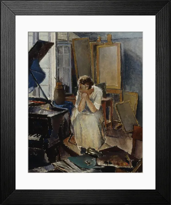 Framed Print : Studio Interior, 1923. Creator: Alvar Cawén Framed Print : Studio Interior, 1923. Creator: Alvar Cawén