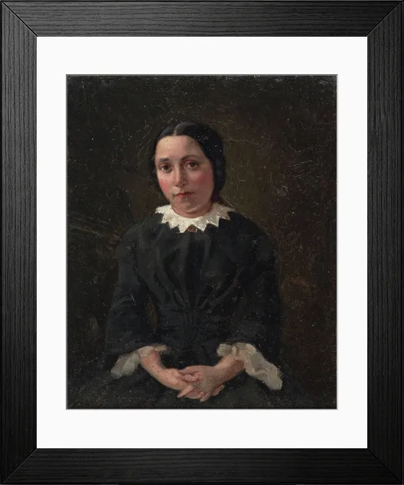 Framed Print : Portrait of a Young Lady. Creator: Berndt Godenhjelm Framed Print : Portrait of a Young Lady. Creator: Berndt Godenhjelm