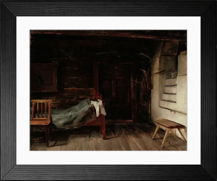 Framed Print : Interior view, sketch, 1875. Creator: Arvid Liljelund Framed Print : Interior view, sketch, 1875. Creator: Arvid Liljelund