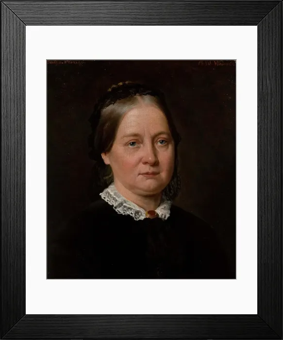 Framed Print : Portrait of Victoria Aberg, 1880. Creator: Bertha Froriep Framed Print : Portrait of Victoria Aberg, 1880. Creator: Bertha Froriep