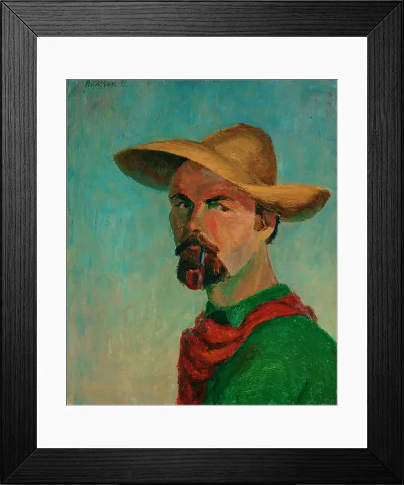 Framed Print : Self-Portrait, 1945. Creator: Bror Andsten Framed Print : Self-Portrait, 1945. Creator: Bror Andsten