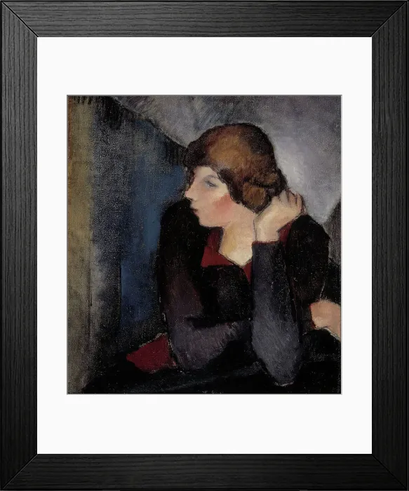 Framed Print : Portrait of a Woman, 1915. Creator: Alvar Cawén Framed Print : Portrait of a Woman, 1915. Creator: Alvar Cawén