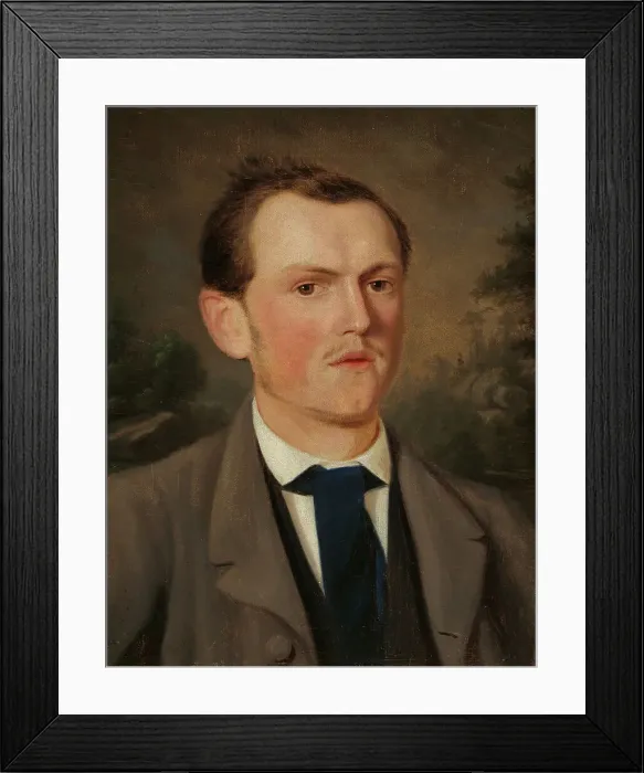 Framed Print : Self-Portrait. Creator: Berndt Lindholm Framed Print : Self-Portrait. Creator: Berndt Lindholm