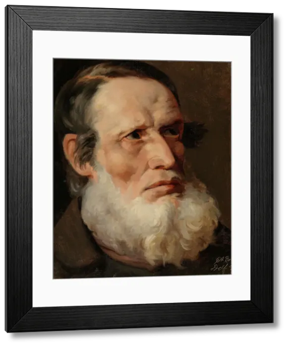 Framed Print : Study Head, 1854. Creator: Karl Anders Ekman Framed Print : Study Head, 1854. Creator: Karl Anders Ekman