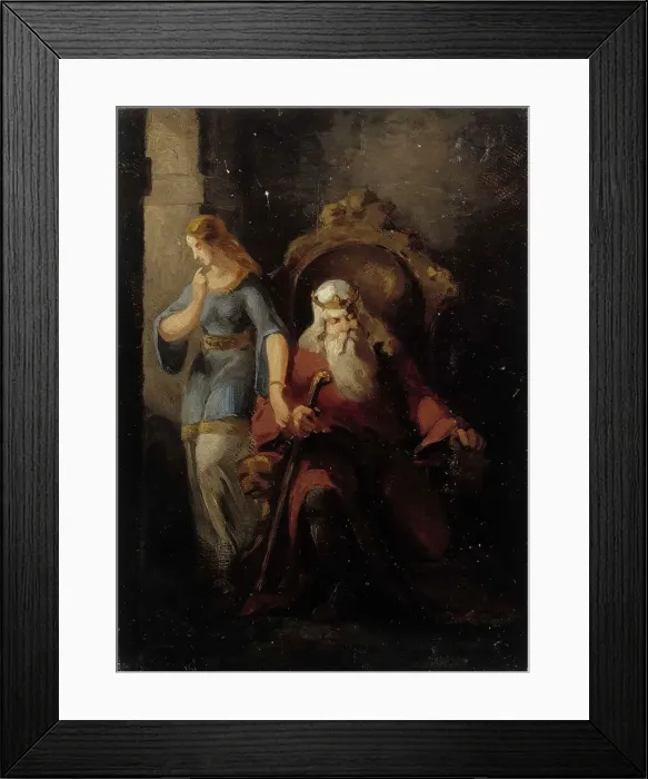 Framed Print : Morannal and Oihonna, 1855. Creator: Karl Anders Ekman Framed Print : Morannal and Oihonna, 1855. Creator: Karl Anders Ekman