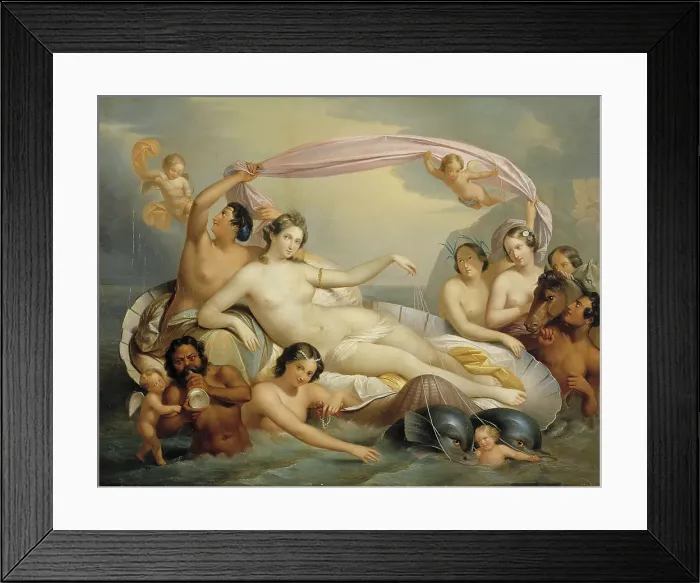 Framed Print : Galatea's Triumph, 1840-1849. Creator: Berndt Godenhjelm Framed Print : Galatea's Triumph, 1840-1849. Creator: Berndt Godenhjelm