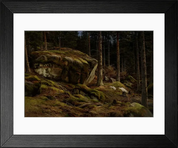 Framed Print : Woods Landscape, 1903-1904. Creator: Berndt Lindholm Framed Print : Woods Landscape, 1903-1904. Creator: Berndt Lindholm