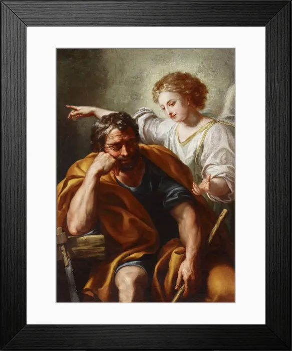 Framed Print : Joseph's dream, 1728-1779. Creator: Anton Raphael Mengs