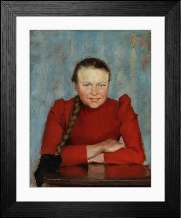 Framed Print : Maija, 1891. Creator: Beda Stjernschantz Framed Print : Maija, 1891. Creator: Beda Stjernschantz