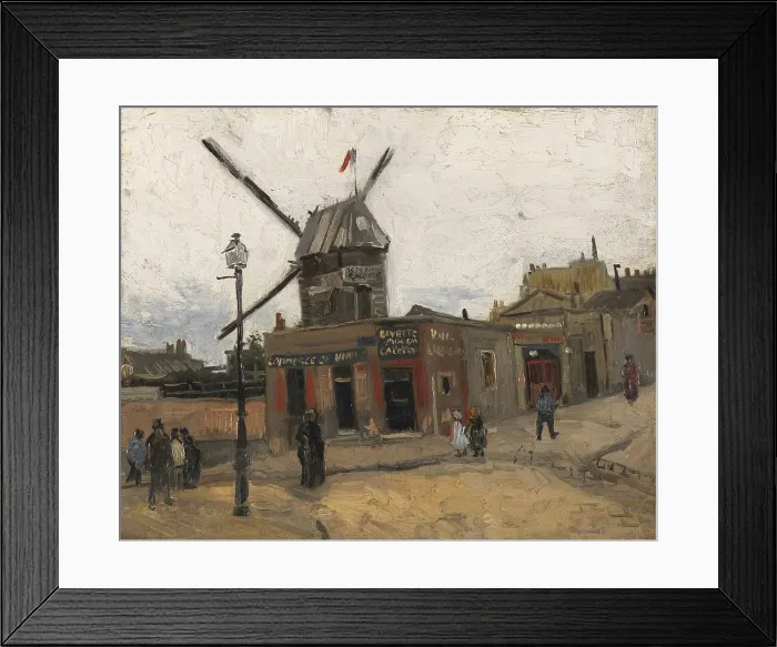Framed Print : Moulin de la Galette, 1886. Creator: Gogh, Vincent, van (1853-1890) Framed Print : Moulin de la Galette, 1886. Creator: Gogh, Vincent, van (1853-1890)