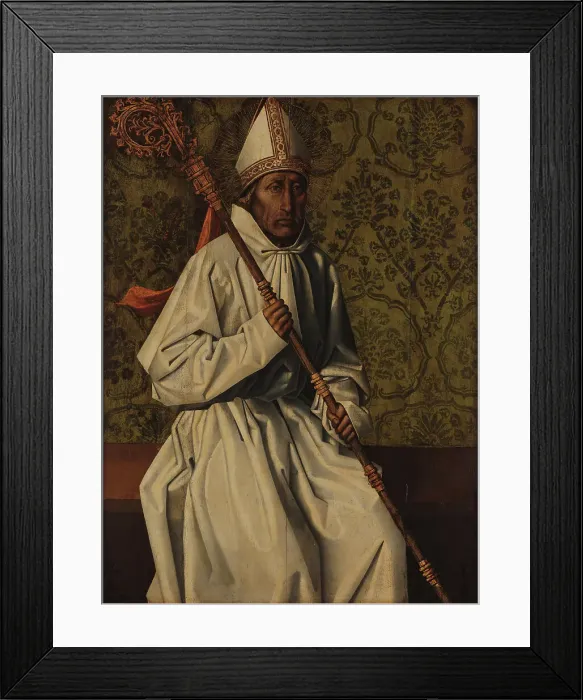 Framed Print : Saint Theotonius, Between 1460 and 1470. Creator: Gonçalves, Nuno (active 1445-1480) Framed Print : Saint Theotonius, Between 1460 and 1470. Creator: Gonçalves, Nuno (active 1445-1480)