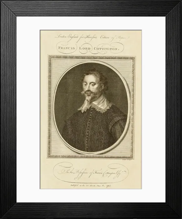 Framed Print : Francis Cottington, 1st Baron Cottington (1579-1652), 1780s. Creator: Goldar, Jabez (1729-1795) Framed Print : Francis Cottington, 1st Baron Cottington (1579-1652), 1780s. Creator: Goldar, Jabez (1729-1795)