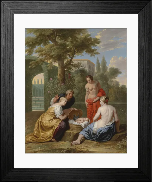 Framed Print : Erichthonius Discovered by the Daughters of Cecrops, c 1650. Creator: Herp, Willem van, the Elder (c. 1614-1677) Framed Print : Erichthonius Discovered by the Daughters of Cecrops, c 1650. Creator: Herp, Willem van, the Elder (c. 1614-1677)
