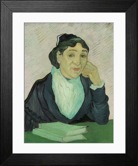Framed Print : L'Arlésienne (Portrait of Madame Ginoux), 1890. Creator: Gogh, Vincent, van (1853-1890) Framed Print : L'Arlésienne (Portrait of Madame Ginoux), 1890. Creator: Gogh, Vincent, van (1853-1890)