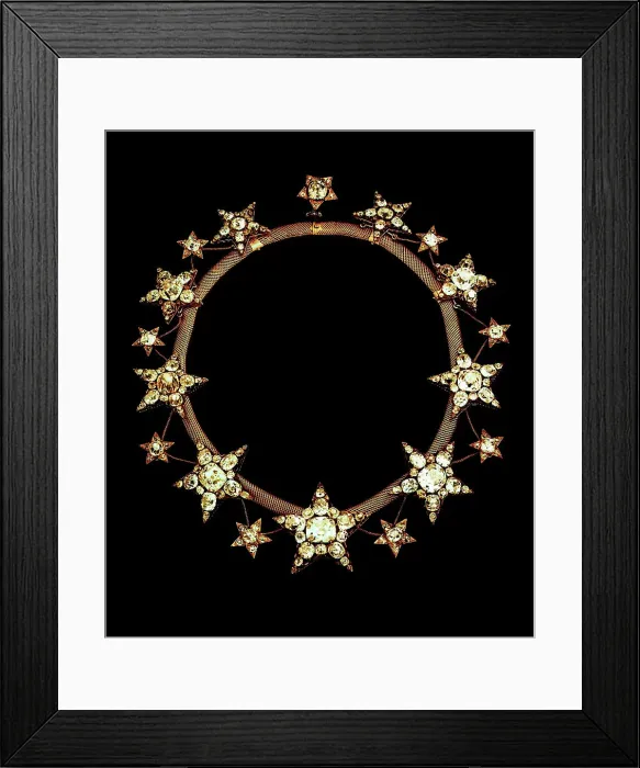 Framed Print : The Necklace of Stars, 1862. Creator: Historic Object Framed Print : The Necklace of Stars, 1862. Creator: Historic Object