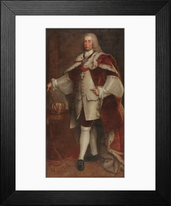 Framed Print : Portrait of King Joseph I of Portugal (1714-1777), Between 1750 and 1760. Creator: Gonçalves, André (1685-1754) Framed Print : Portrait of King Joseph I of Portugal (1714-1777), Between 1750 and 1760. Creator: Gonçalves, André (1685-1754)
