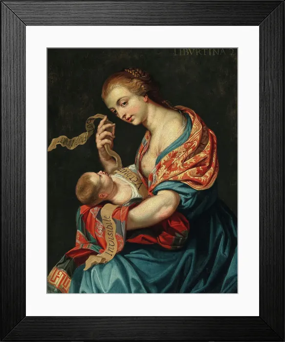 Framed Print : The Tiburtine Sibyl, First third of 17th cen. Creator: Hoecke, Jan van den (1611-1651) Framed Print : The Tiburtine Sibyl, First third of 17th cen. Creator: Hoecke, Jan van den (1611-1651)