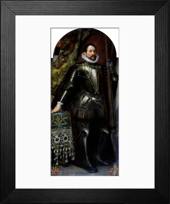 Framed Print : Portrait of Count Eitel Friedrich IV of Hohenzollern (1545-1605), 1883. Creator: Klimt, Gustav (1862-1918) Framed Print : Portrait of Count Eitel Friedrich IV of Hohenzollern (1545-1605), 1883. Creator: Klimt, Gustav (1862-1918)