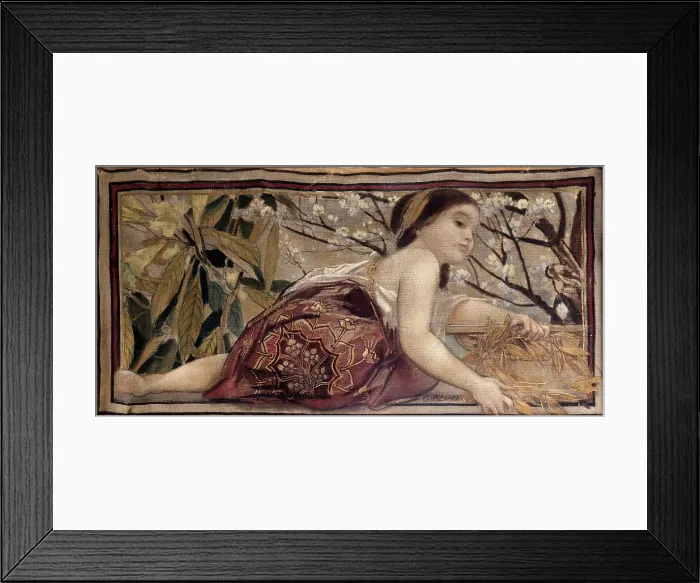 Framed Print : Spring, c1884. Creator: Klimt, Gustav (1862-1918) Framed Print : Spring, c1884. Creator: Klimt, Gustav (1862-1918)