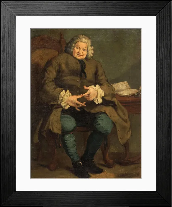 Framed Print : Portrait of Simon Fraser, 11th Lord Lovat (1667-1747), c1747. Creator: Hogarth, William, (after) Framed Print : Portrait of Simon Fraser, 11th Lord Lovat (1667-1747), c1747. Creator: Hogarth, William, (after)