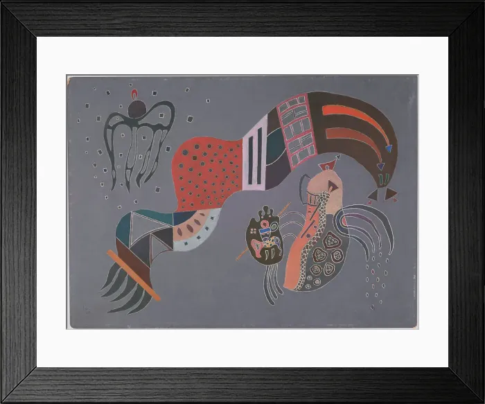 Framed Print : L'Élan tempéré (Gemilderter Schwung), 1944. Creator: Kandinsky, Wassily Vasilyevich (1866-1944) Framed Print : L'Élan tempéré (Gemilderter Schwung), 1944. Creator: Kandinsky, Wassily Vasilyevich (1866-1944)